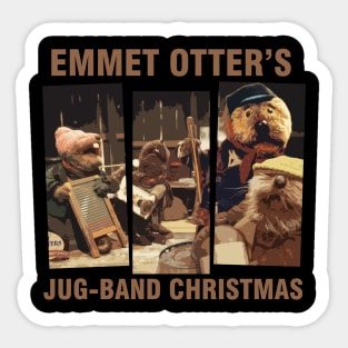 emmet otter jug band retro Sticker